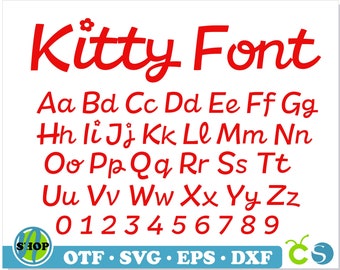 kitty letters etsy