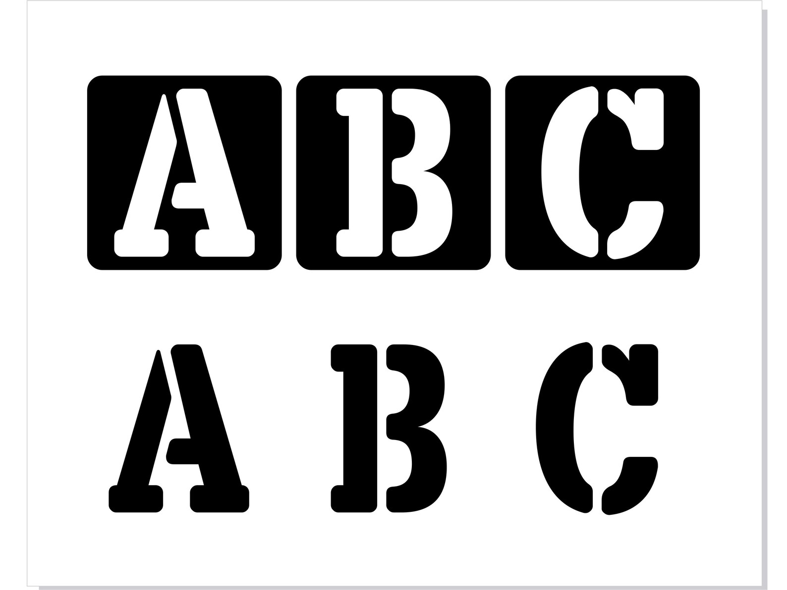 Stencil Font OTF Stencil Font Svg Cricut Stencil Font Ttf Etsy UK