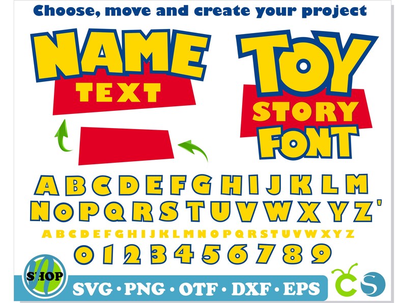 Toy Story Font SVG Cricut, Toy Story Font otf, Toy Story Banner, Toy Story shirt, Toy Story Birthday svg, Toy Story svg, Toy Story Font ttf 