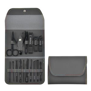 Personalisierte Leder Maniküre Set 17 Stück Fuß Hand Nagel Pflege Pflege Set Beauty Case Gesichtsbehandlung Geburtstagsgeschenk Valentinstag Geschenk