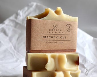 Natural soap ORANGE CLOVE, Natural Soap, Nourishing natural soap, Handmade soap bar, Citrus spice soap, Shower soap, Cozy soap bar
