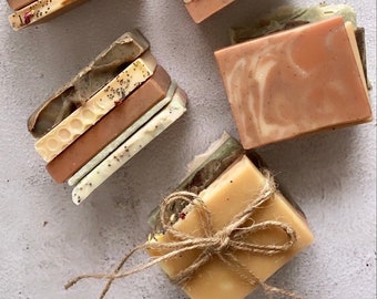 Soap Ends Bundle (280g), natural soap, vegan & palm oil free, nourishing handmade soap
