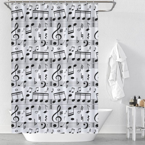 Music Shower Curtain Etsy