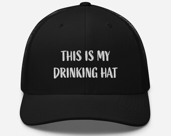 This Is My Drinking Hat Retro Mesh Trucker Hat