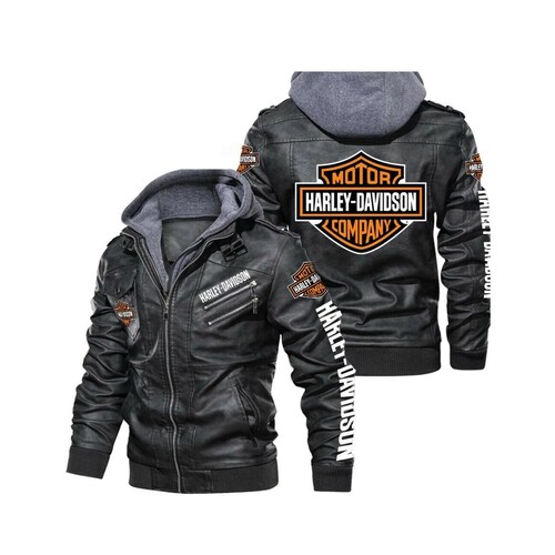 Men's Bill Goldberg HD Black Motorcycle Leather Jacket - Etsy