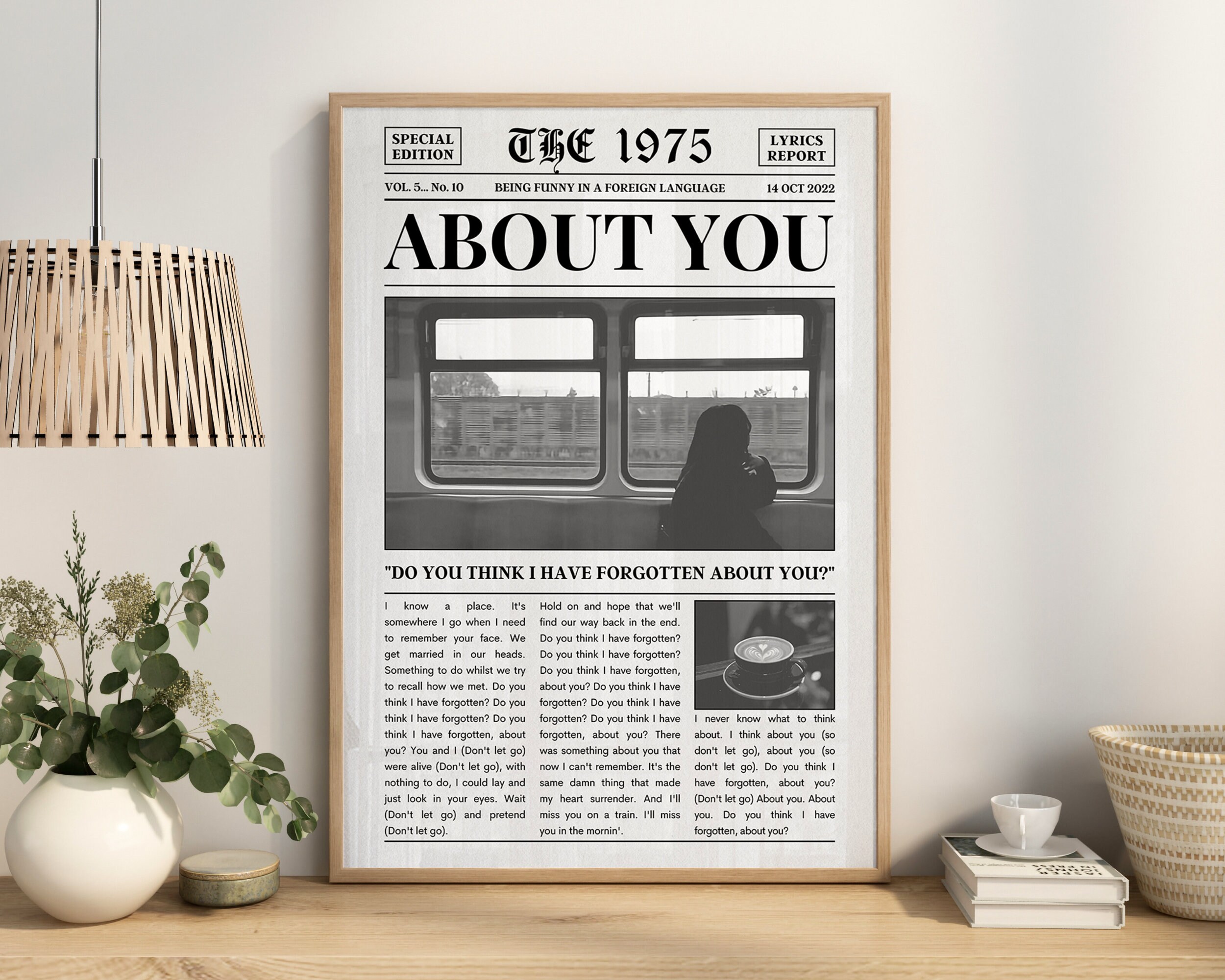 The 1975 Poster, ABOUT YOU 1975 Poster, Being Funny In A Foreign ...