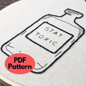 Halloween Embroidery Pattern / Fall Embroidery / Digital Embroidery Download / Embroidery PDF / Witchy Embroidery / Embroidery DIY