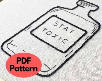 Halloween Embroidery Pattern / Fall Embroidery / Digital Embroidery Download / Embroidery PDF / Witchy Embroidery / Embroidery DIY