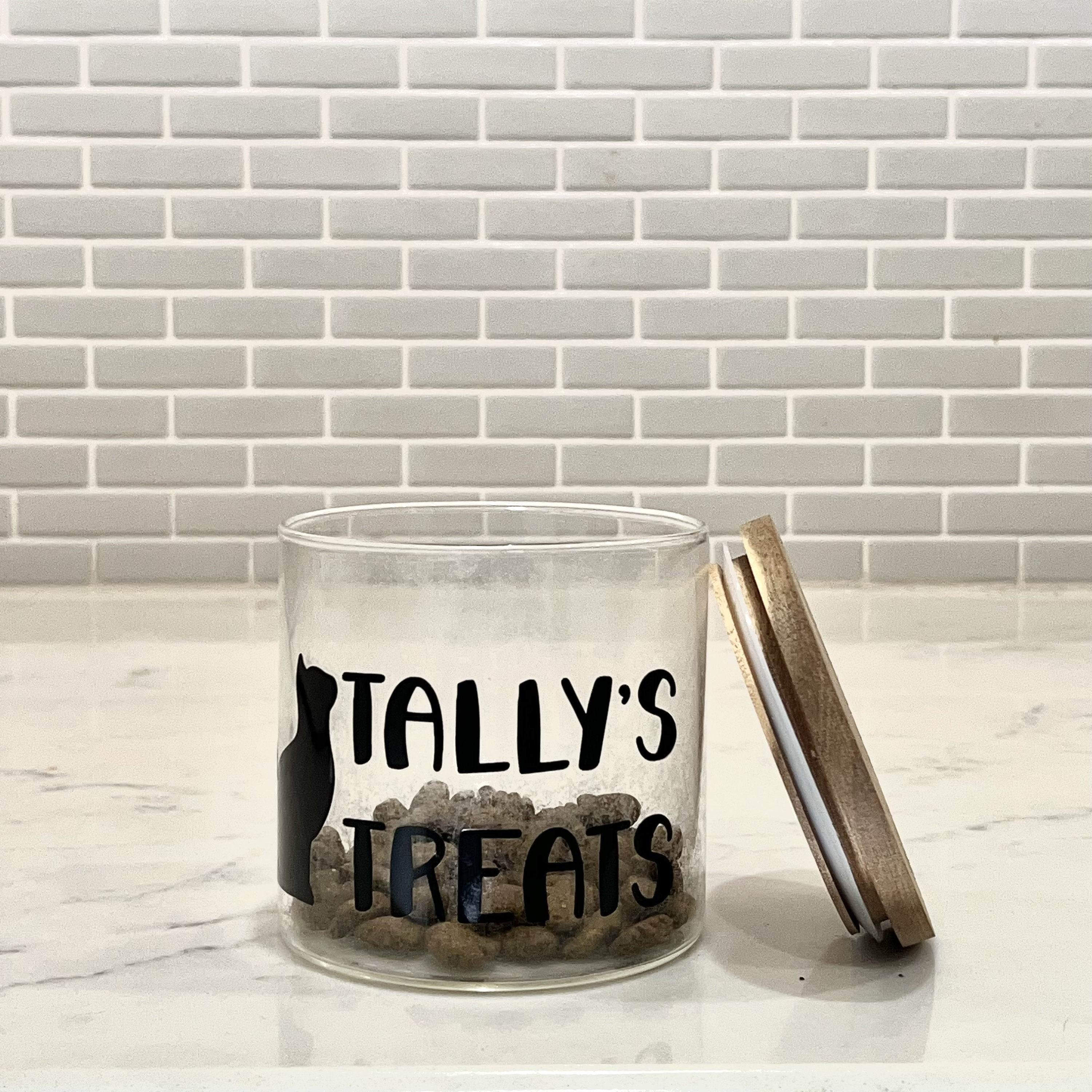 Personalized 14 Oz Cat, Dog, Guinea Pig, Treat Jar Food Container With ...