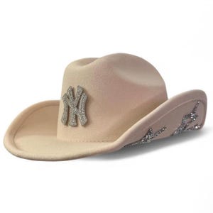 New York Yankees NY rhinestone cowboy hat with stars