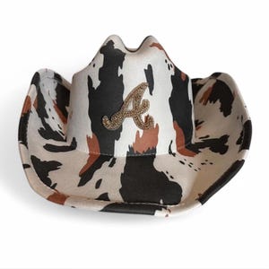 Sombrero de vaquero con diamantes de imitación estilo western de los Atlanta Braves (sombrero personalizado de la gira Cowboy Carter - inspiración de Beyoncé)