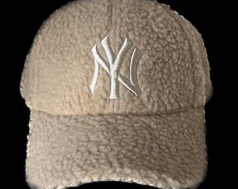 Thick Fuzzy New York NY Yankees Adjustable Hat - Etsy