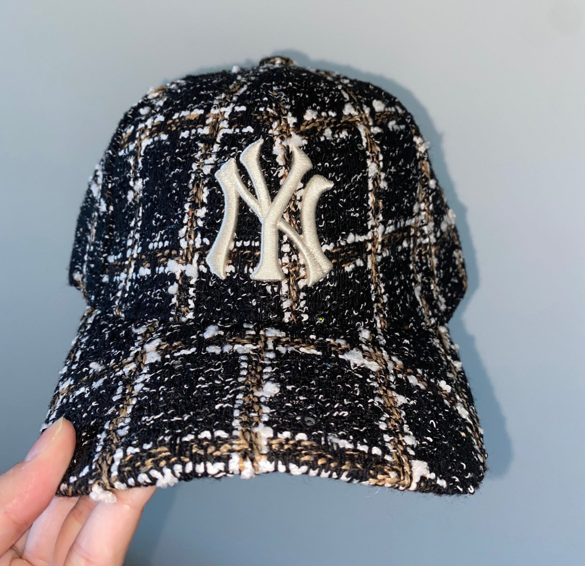 帽子 NE SMU950 NY cheviot Tweed Tweed New York NY Yankees Adjustable Hat - Etsy