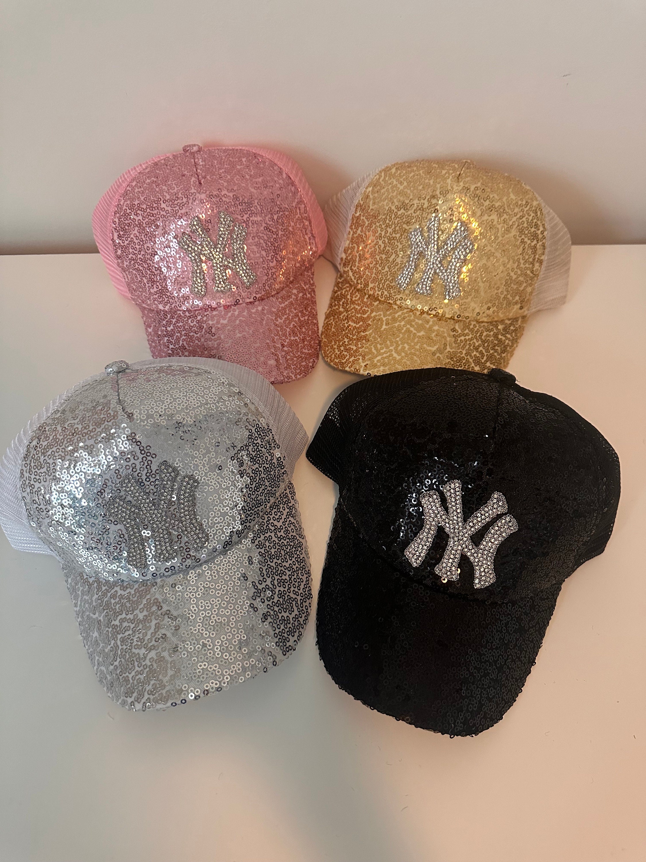 Sparkly Sequin Baseball Cap With Ponytail Hole - Bling Disco Hip Hop Hat For Women & Men - View #6