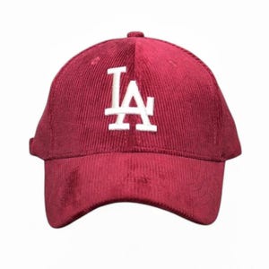LA Dodgers corduroy structured adjustable hat