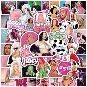 50 Stück Doja Cat Dekorative Aufkleber