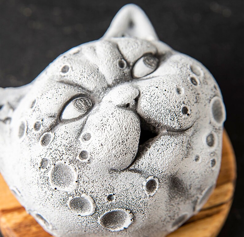 Ceramic Cat Incense Holdercat Sculpture Statuebackflow Etsy