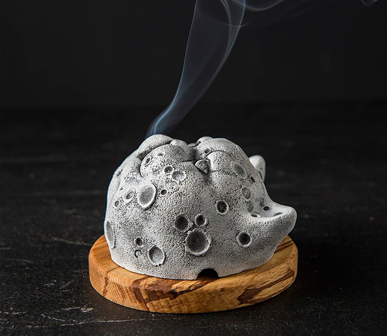 Ceramic Cat Incense Holdercat Sculpture Statuebackflow Etsy