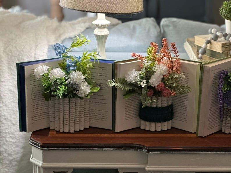 Beautiful Customized Book Vases, for the Book Lover, the Flower Lover ...