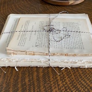 Vintage Book Paper / Ephemera / Junk Journal / Scrapbook Paper / Craft Paper / Paper Art / Vintage Crafts / Book Pages / Old Paper