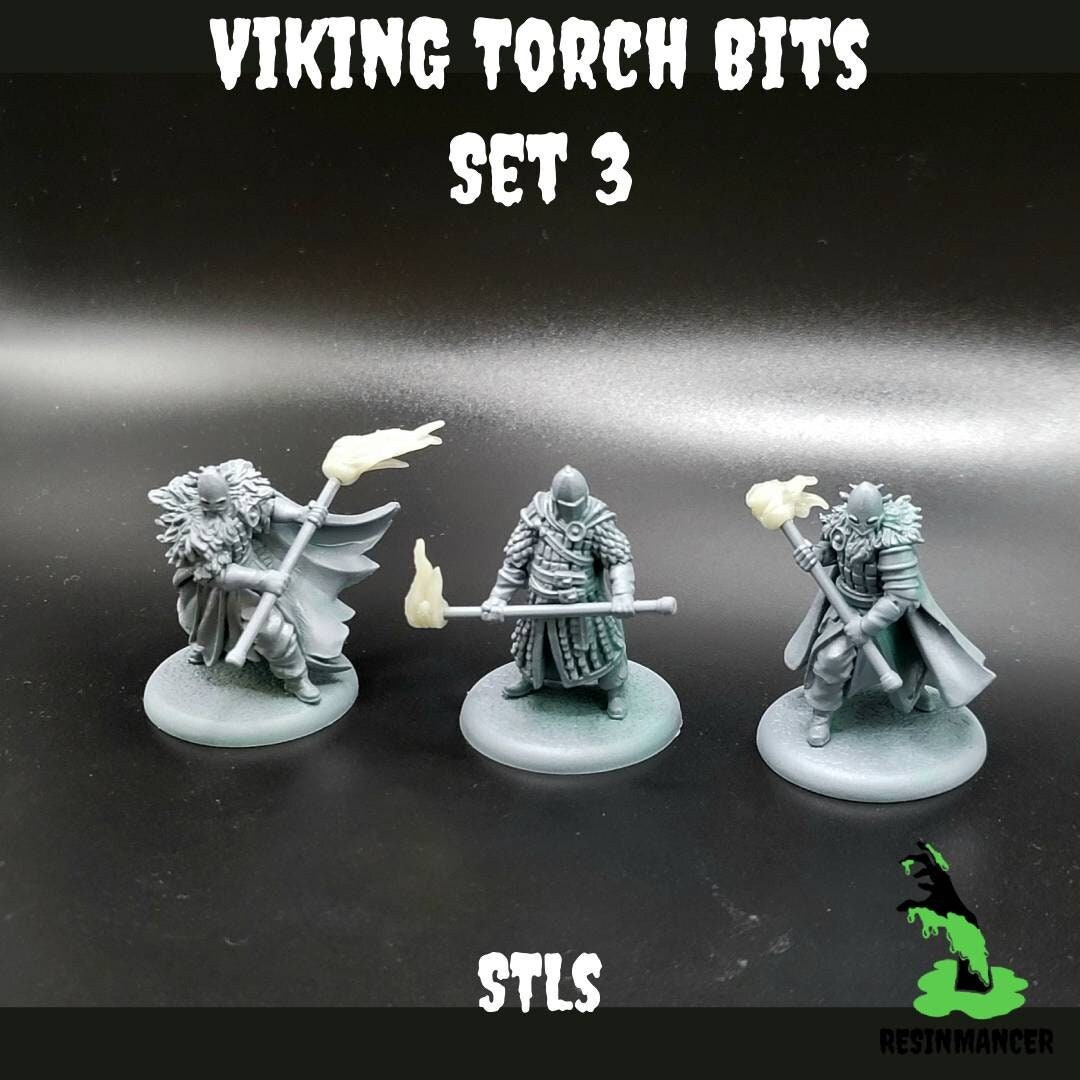 Viking Torch Bits Set 3 | Stls | 32mm | ASOIAF - Etsy