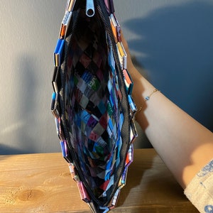 Recycled Magazine Clutch: Eco-Friendly Handcrafted Fashion Bag image 6