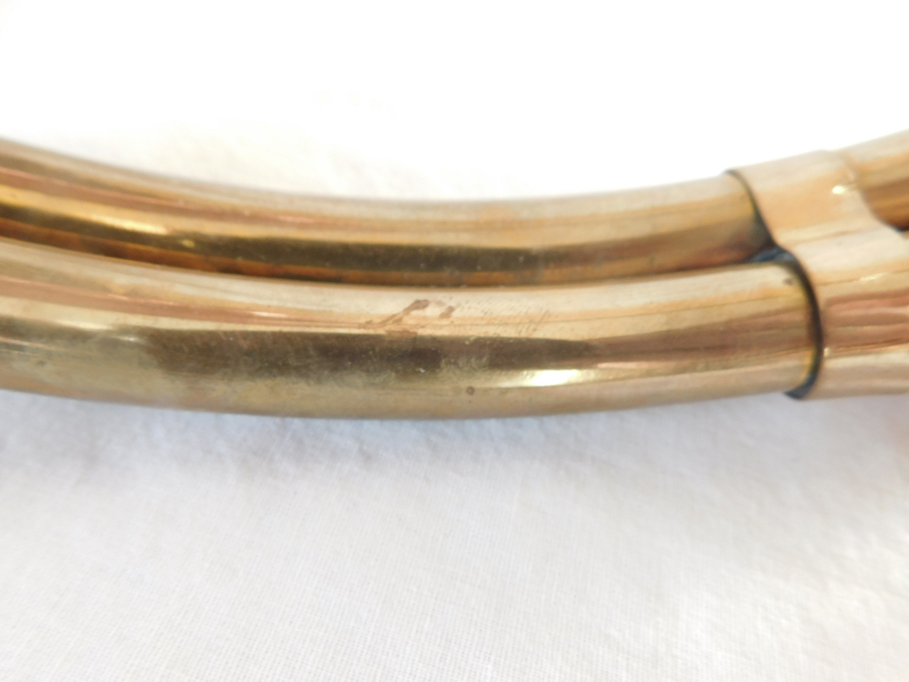 Vintage Brass Horn Bugle Made in India Parma Christmas Etsy