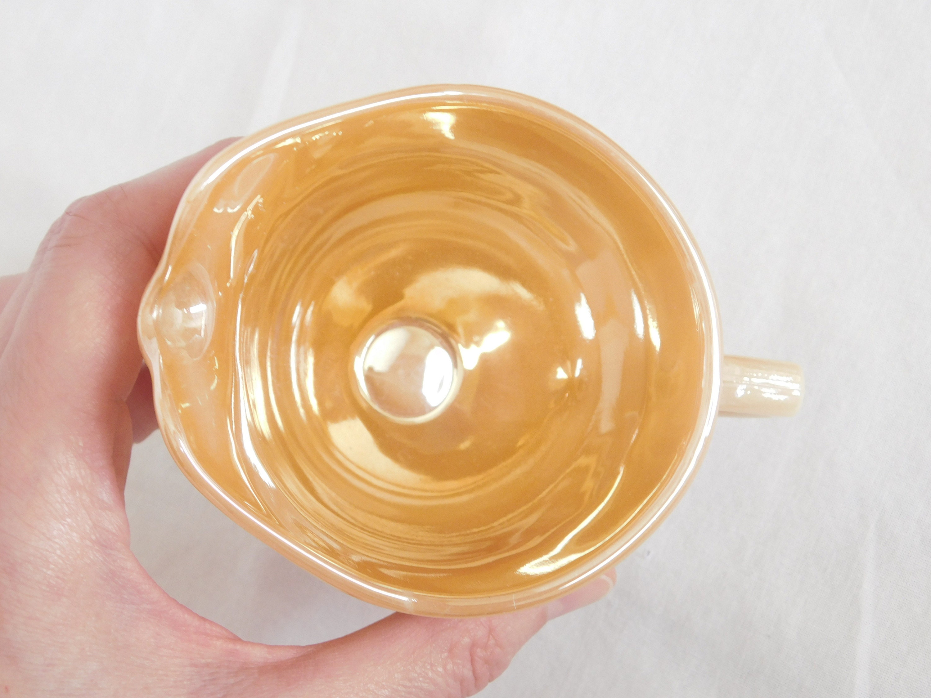 Serving Pickers Vintage Creamer, Lusterware, Fire King, Kitchen, Peach, 6 Ounce ...