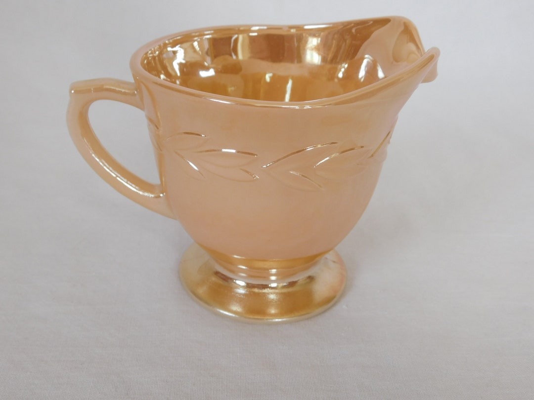 Serving Pickers Vintage Creamer, Lusterware, Fire King, Kitchen, Peach, 6 Ounce ...