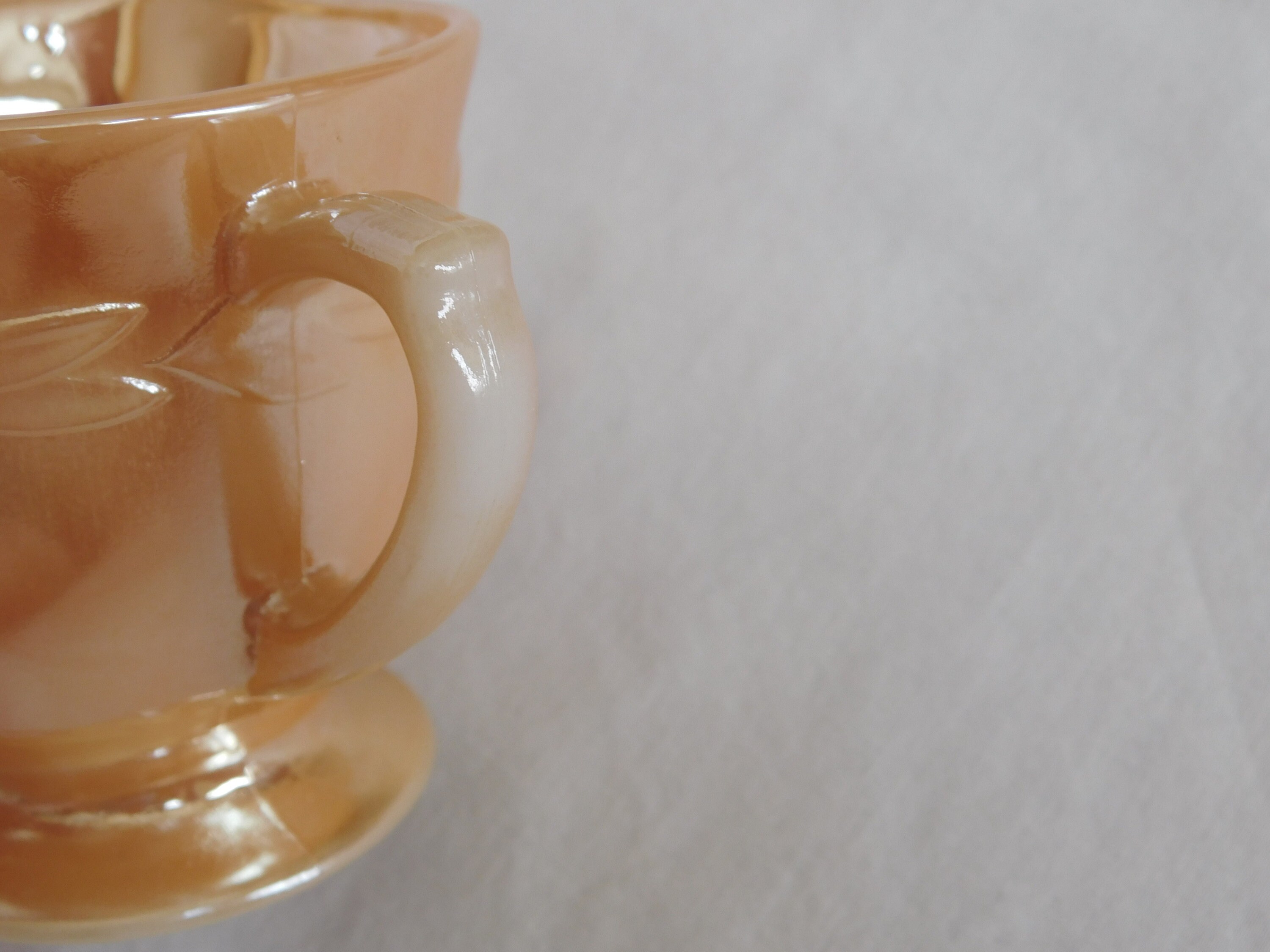 Serving Pickers Vintage Creamer, Lusterware, Fire King, Kitchen, Peach, 6 Ounce ...