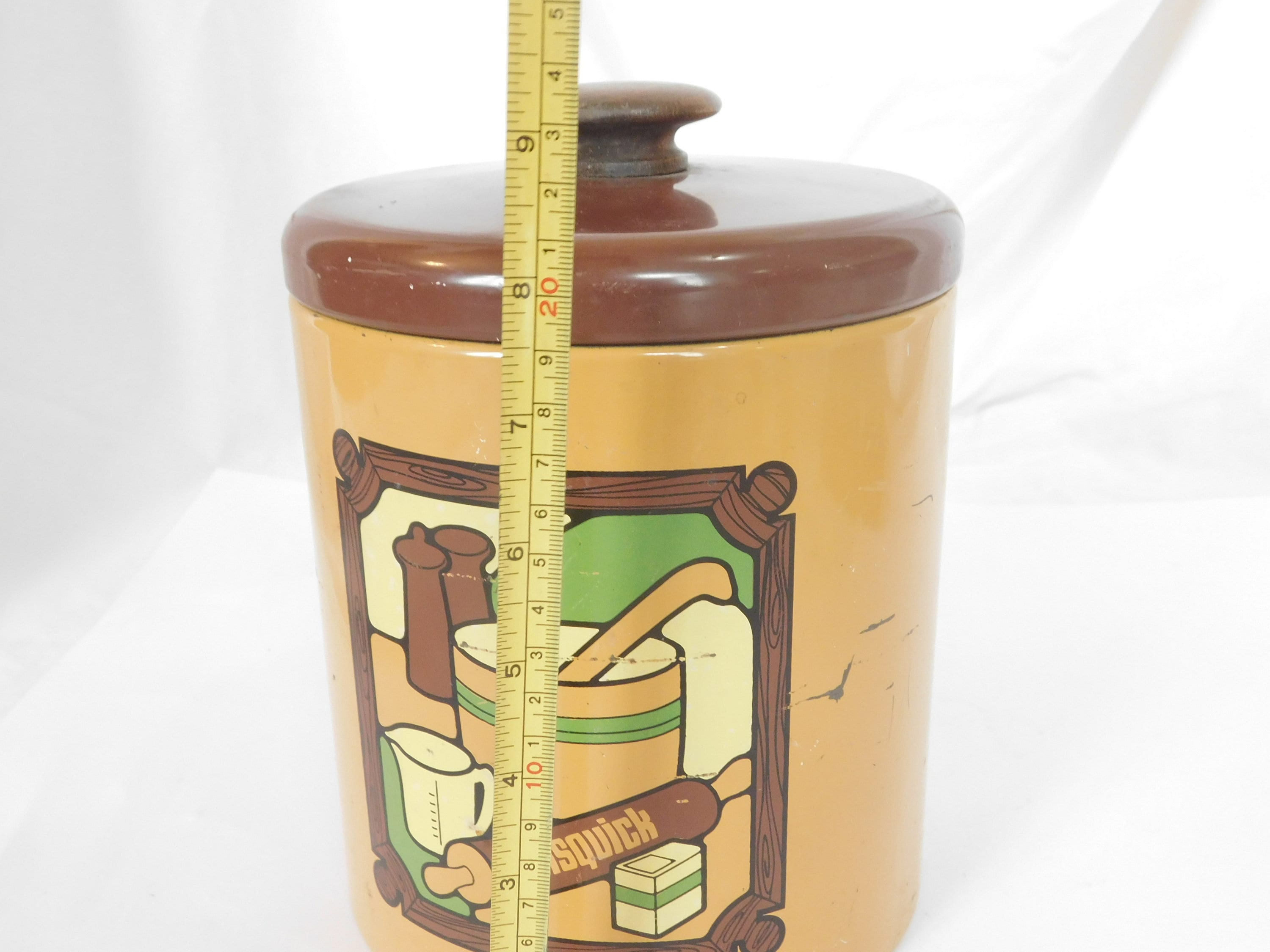 Vintage Canister Metal Bisquick 1970's Can With Lid - Etsy