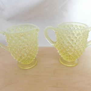 Yellow Opalescent Fenton Glass - Etsy