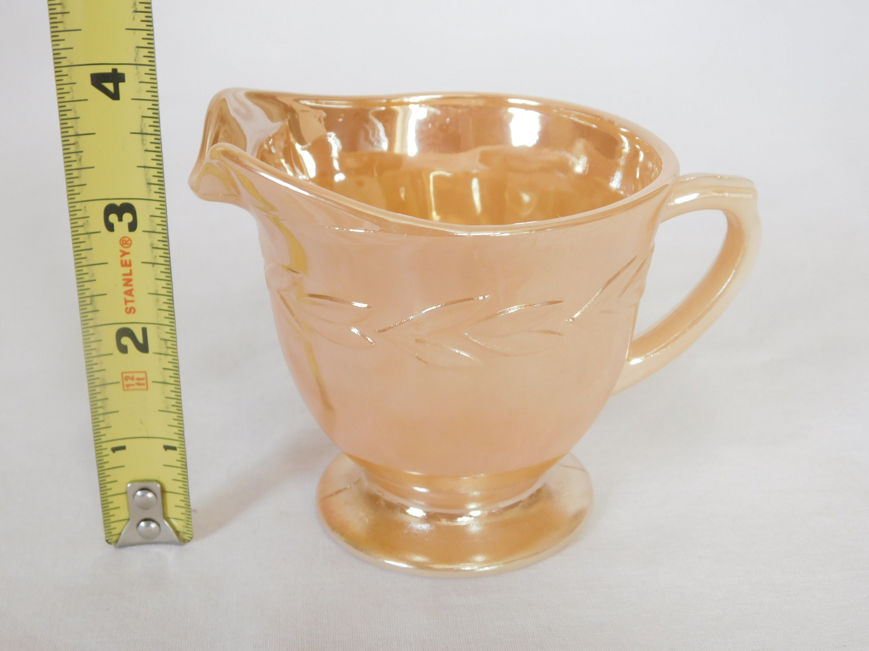 Serving Pickers Vintage Creamer, Lusterware, Fire King, Kitchen, Peach, 6 Ounce ...