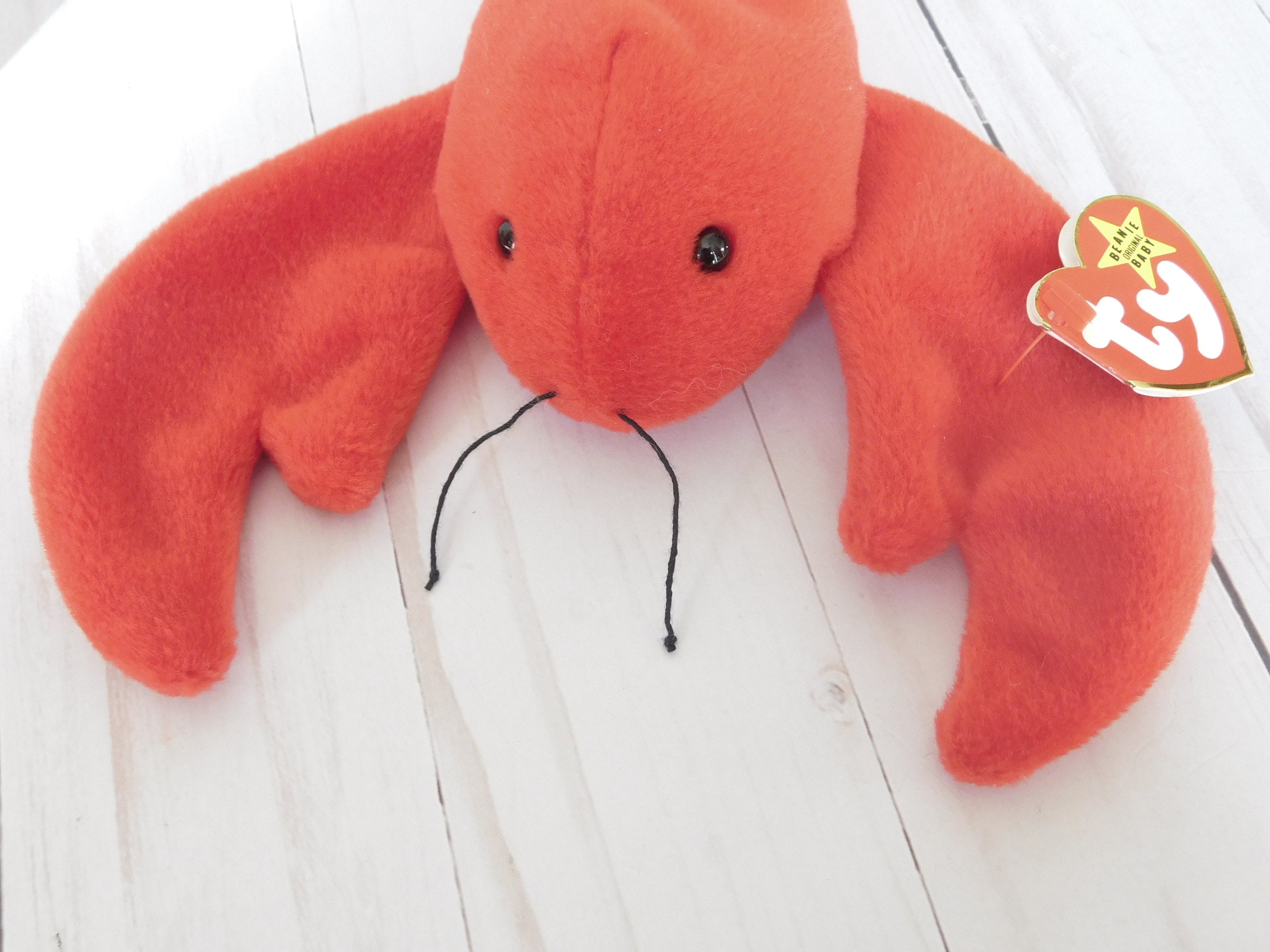Vintage Beanie Baby Lobster Pinchers 1993 TY Original PVC Etsy