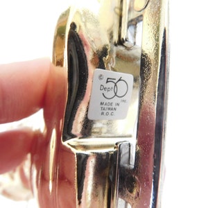 Adorno vintage, Department 56, patín de hielo, patín dorado, adorno de porcelana, árbol de Navidad, decoración navideña, hallazgo de venta de artículos de segunda mano, deporte de invierno imagen 5