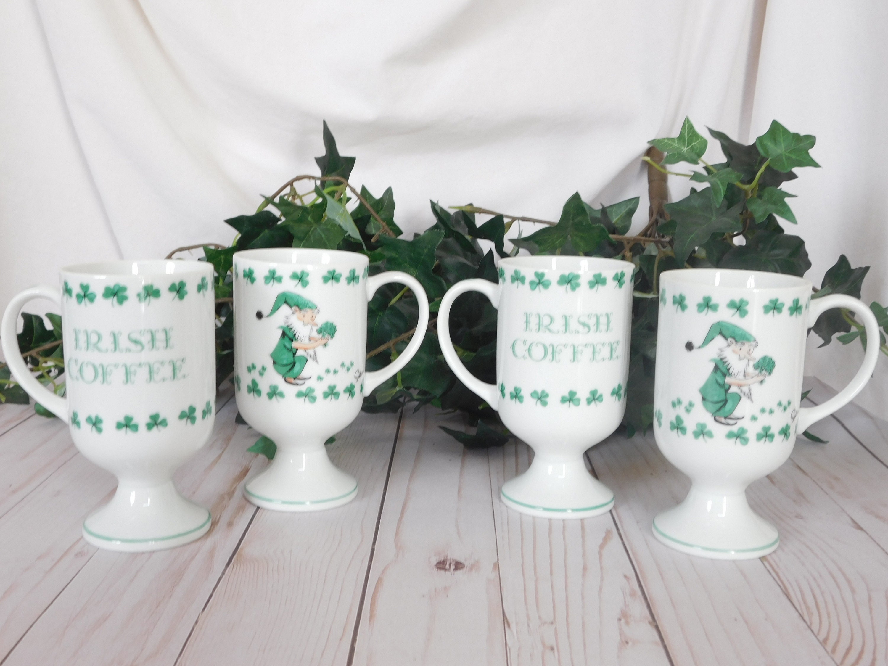Vintage Coffee Mugs Irish Coffee Set of 4 Saltera Etsy