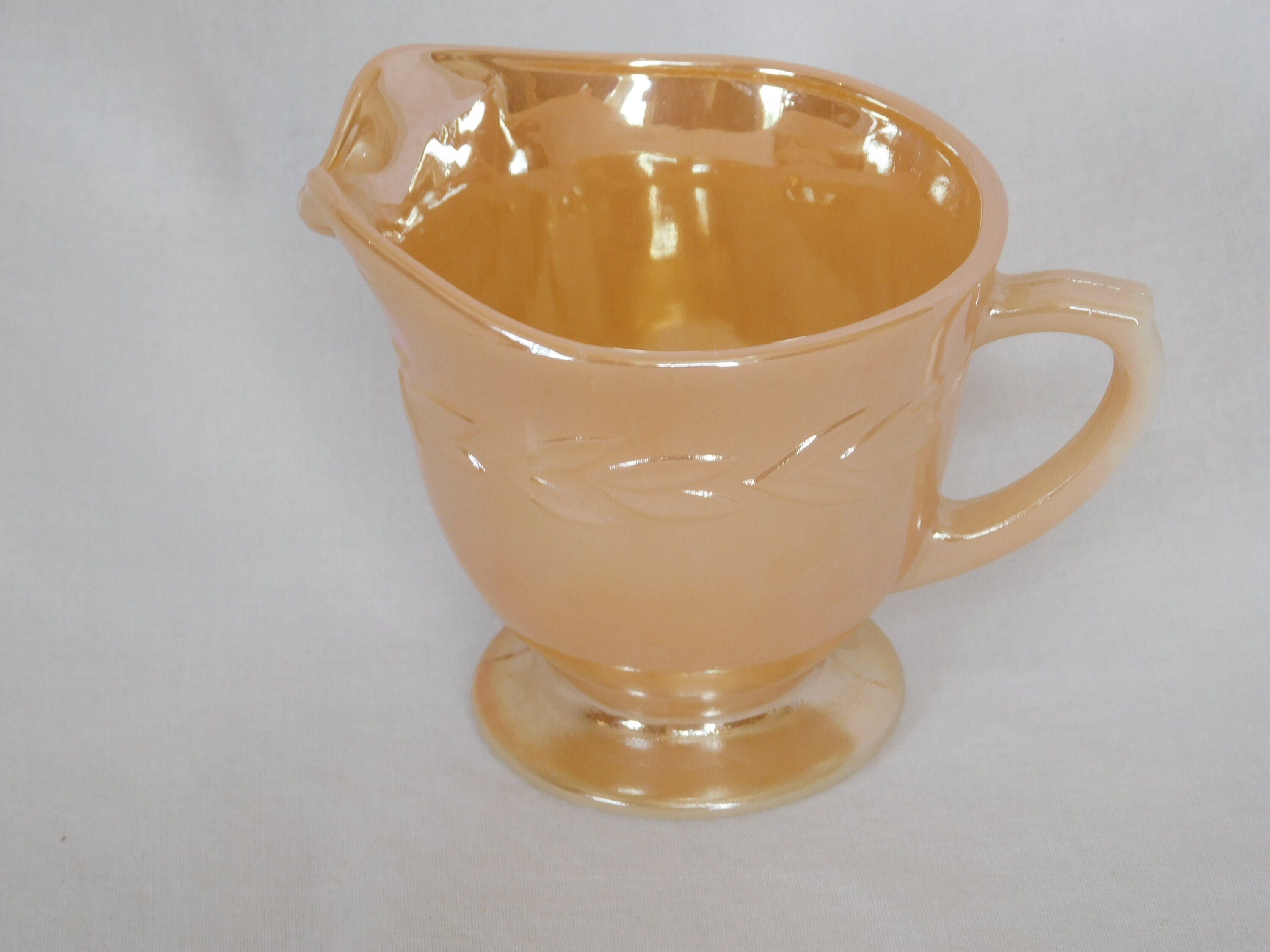 Serving Pickers Vintage Creamer, Lusterware, Fire King, Kitchen, Peach, 6 Ounce ...