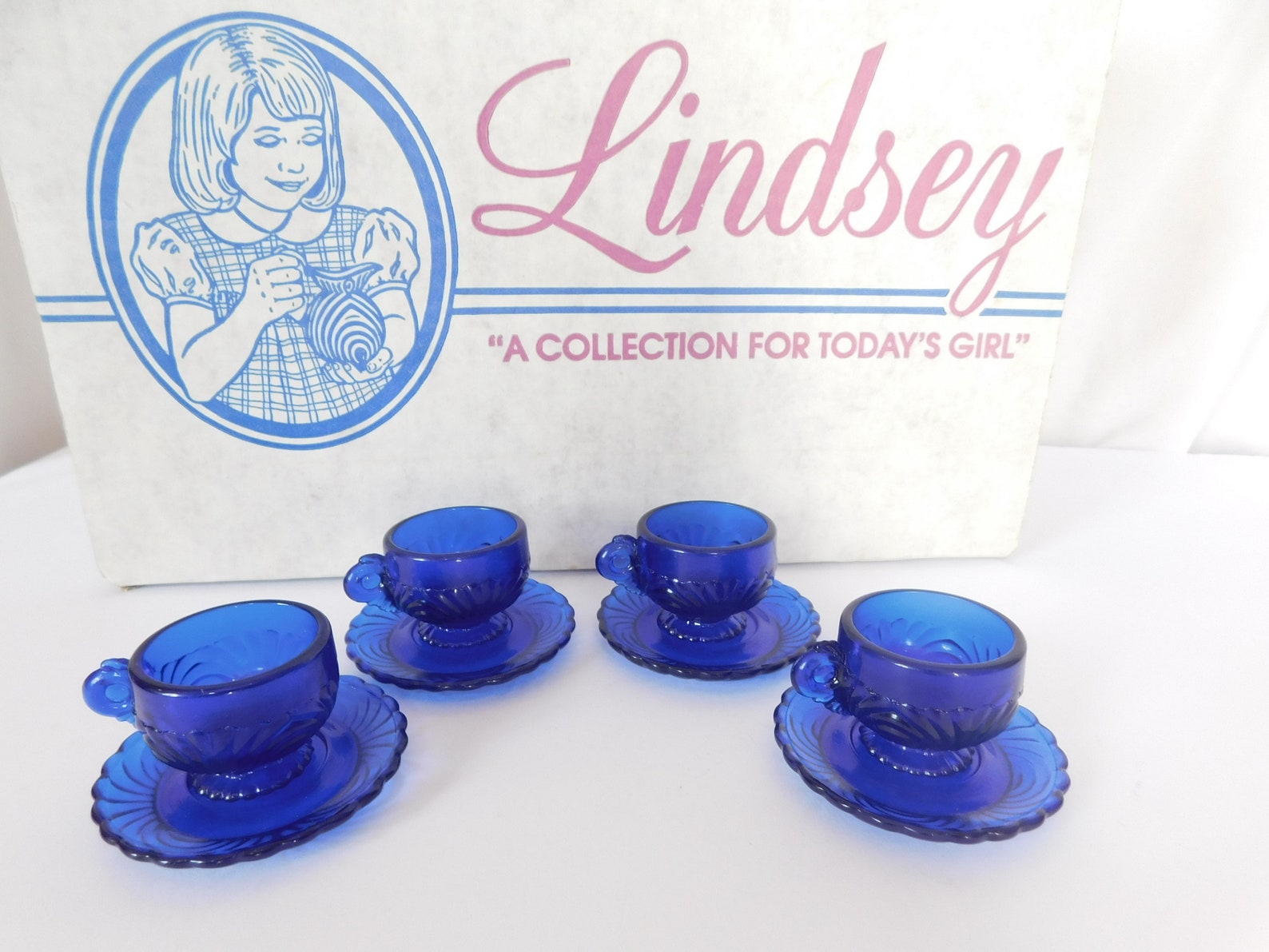 Vintage Tea Set Mosser Glass Child's Tea Set Doll Tea Etsy