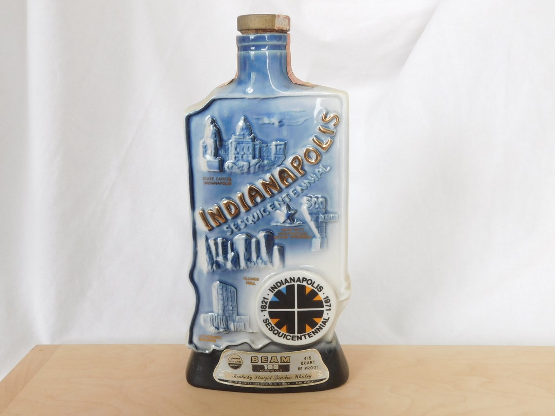 Vintage Decanter, Jim Beam, Indianapolis, 1970's, Collectible, Barware ...