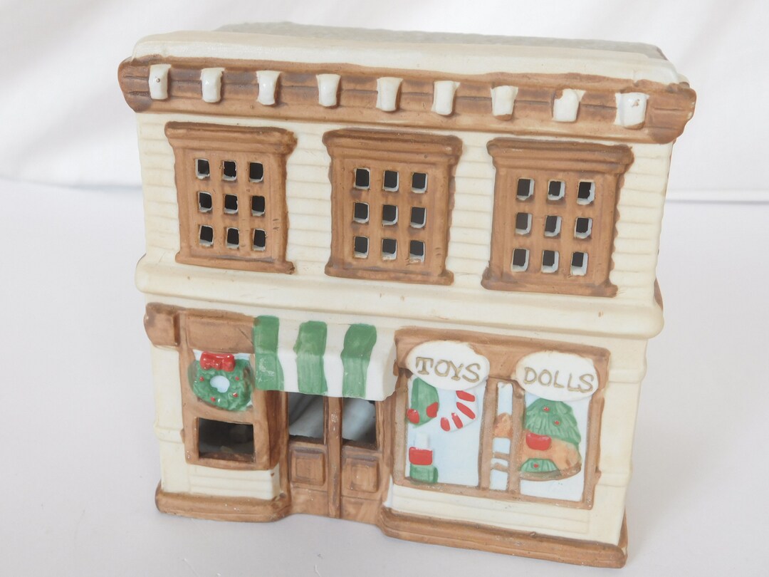 Vintage Store, Toy Store, Porcelain, Village Accessory, Pleasantville