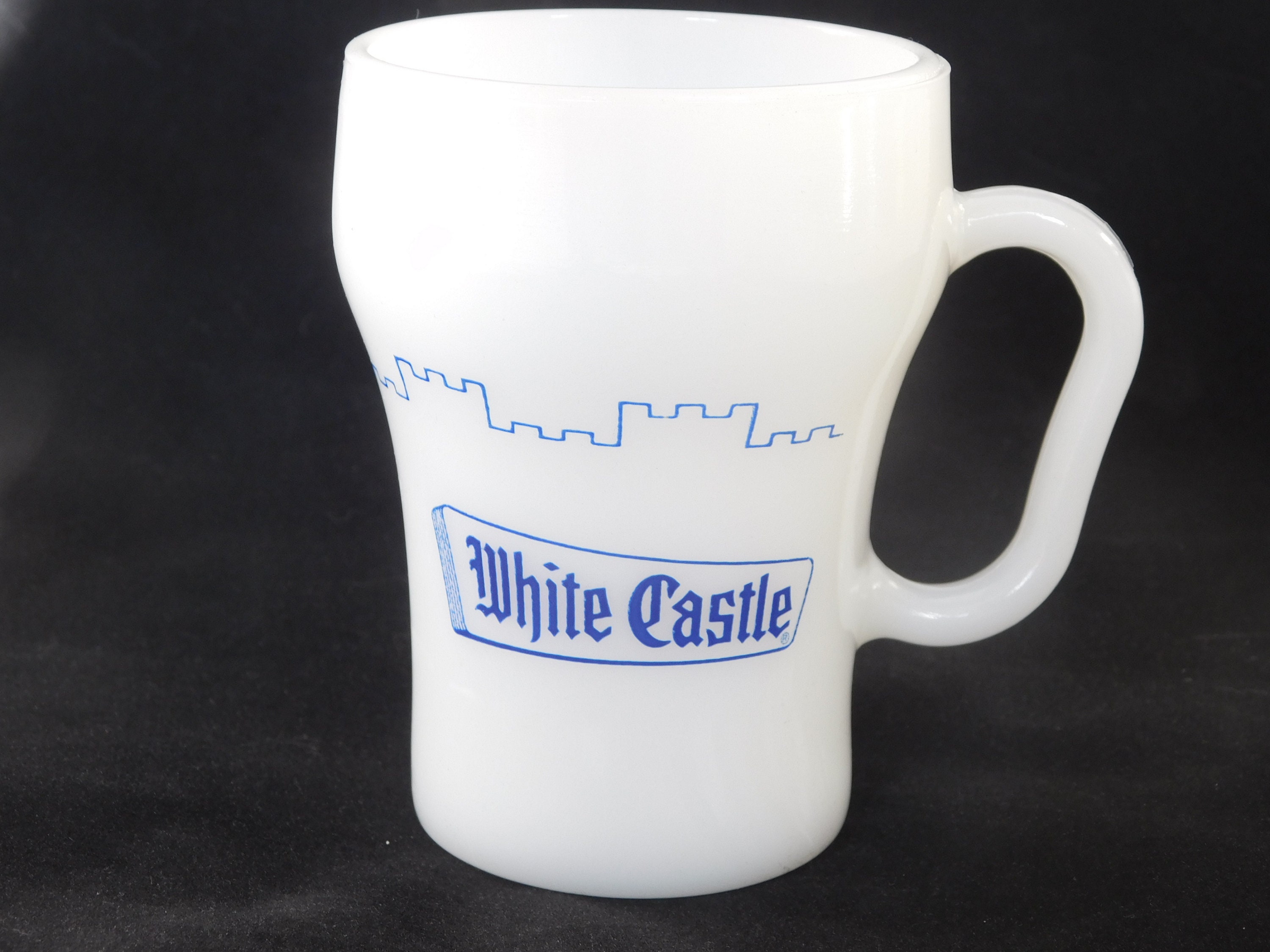 Vintage Mug White Castle White Drinkware Fire King Anchor Etsy