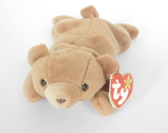 Vintage Beanie Baby, Bear, Cubbie, TY Original, 1993, PVC Pellets