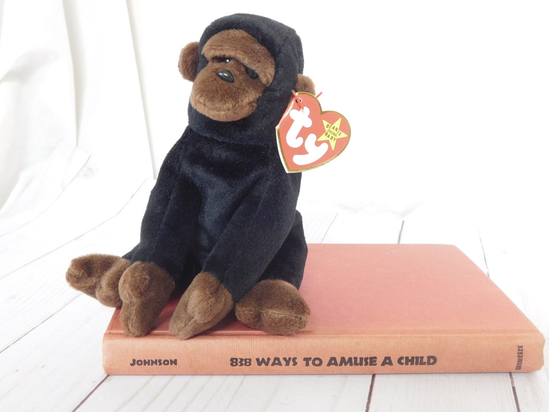 Vintage Gorilla TY Beanie Babies Congo 1996 PVC Pellets - Etsy