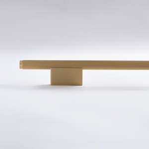 LONGUE poignée de garde-robe en laiton massif : bronze antique, laiton mat, vin foncé