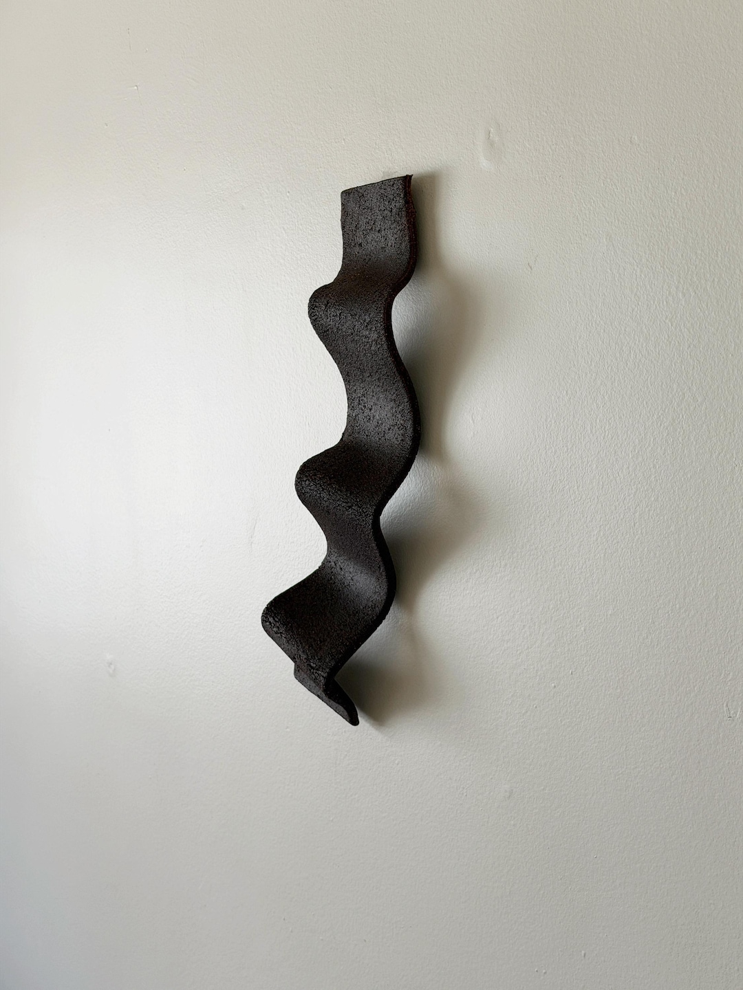 Ceramic Wall Sculpture | Textured Minimalist Wall Décor | Neutral ...