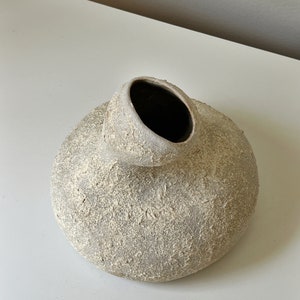 Vase en céramique blanche Céramique faite main Vase contemporain en céramique image 3