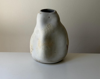 Hand-built Sculptural Ceramic Vase | Textured Matte Glaze Home Decor