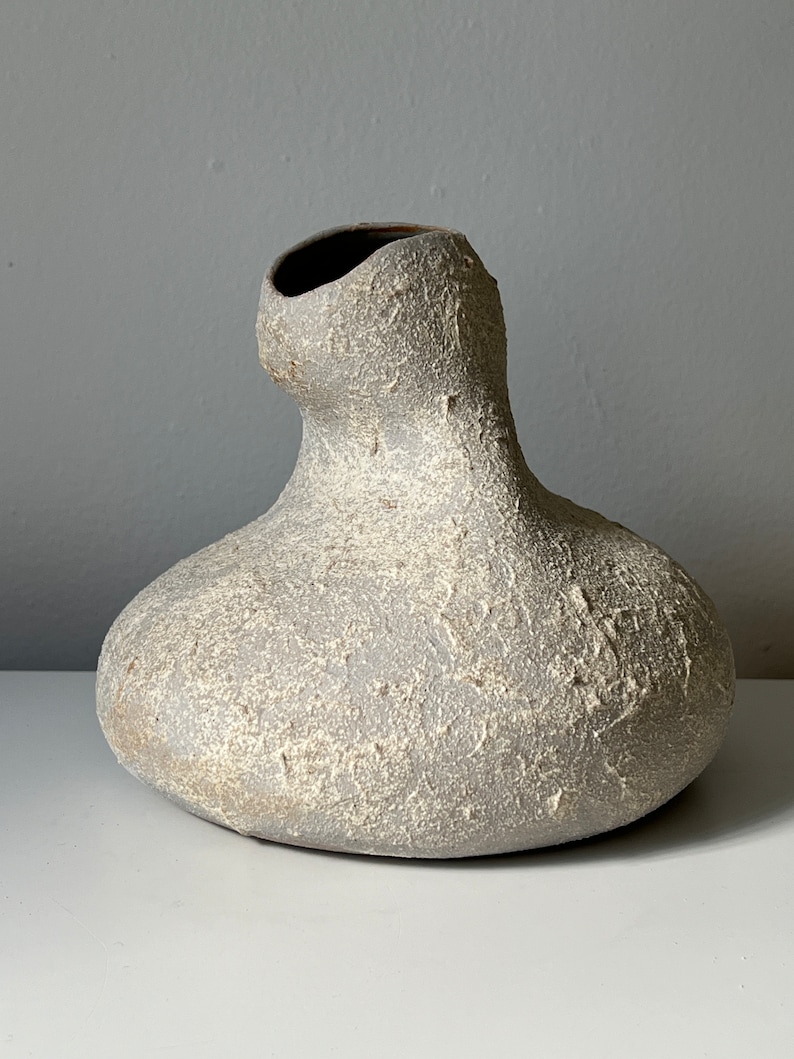 Vase en céramique blanche Céramique faite main Vase contemporain en céramique image 8