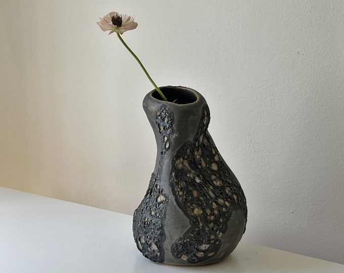 Ceramic Volcanic Vase | Contemporary Ceramics | Handmade Ceramic Vase