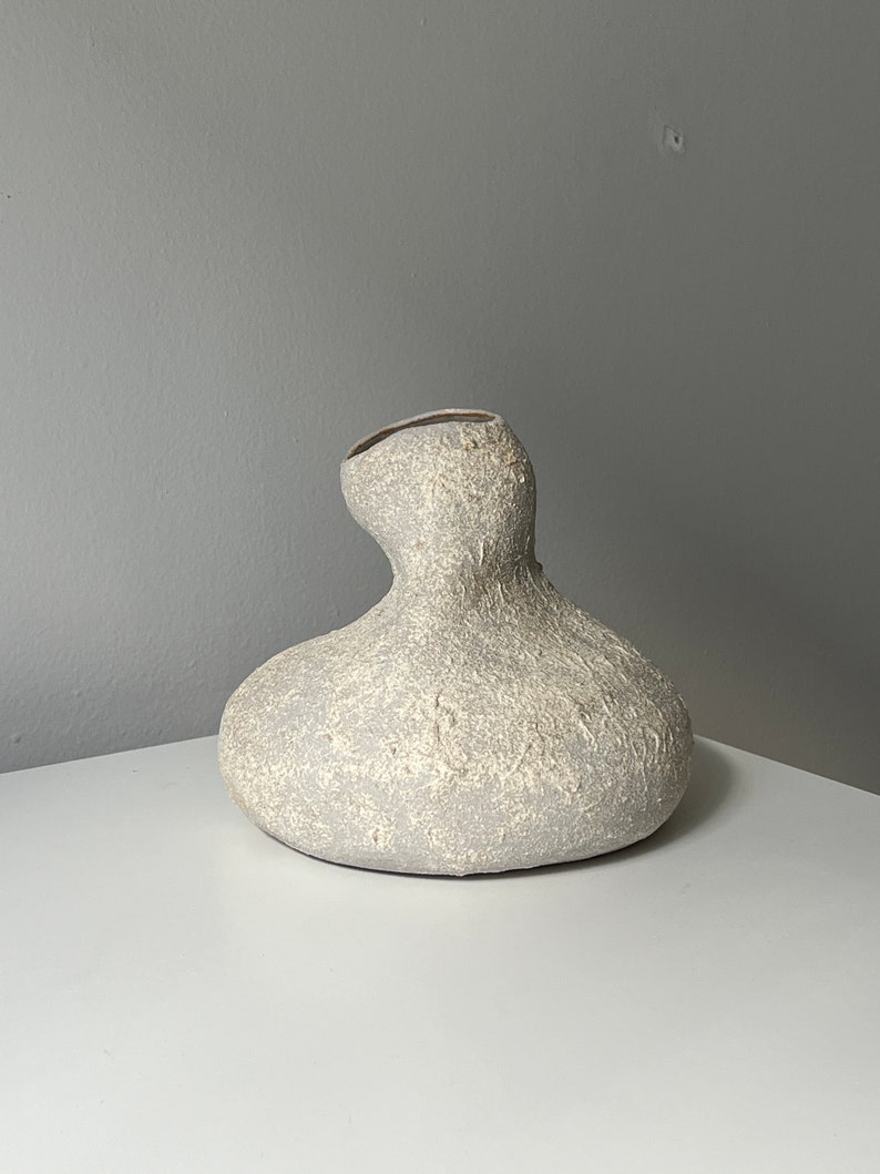 Vase en céramique blanche Céramique faite main Vase contemporain en céramique image 10